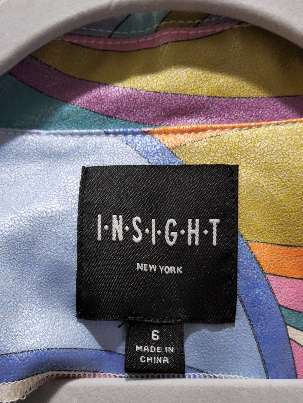 INSIGHT Retro Mod Abstract Print Jacket NWOT - Picture 2 of 2